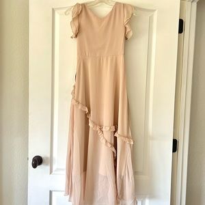 Mia Joy Blush Ruffle Maxi